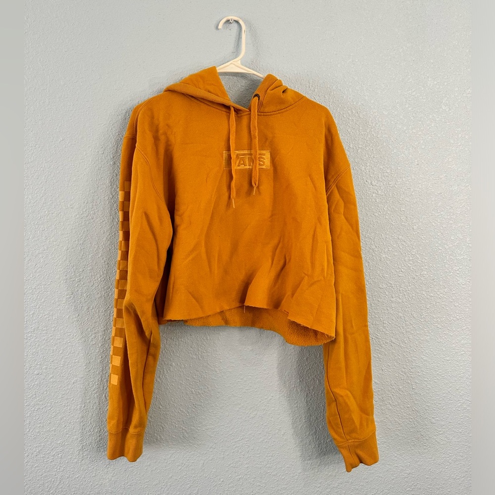 Yellow Vans Cropped Hoodie, gently used